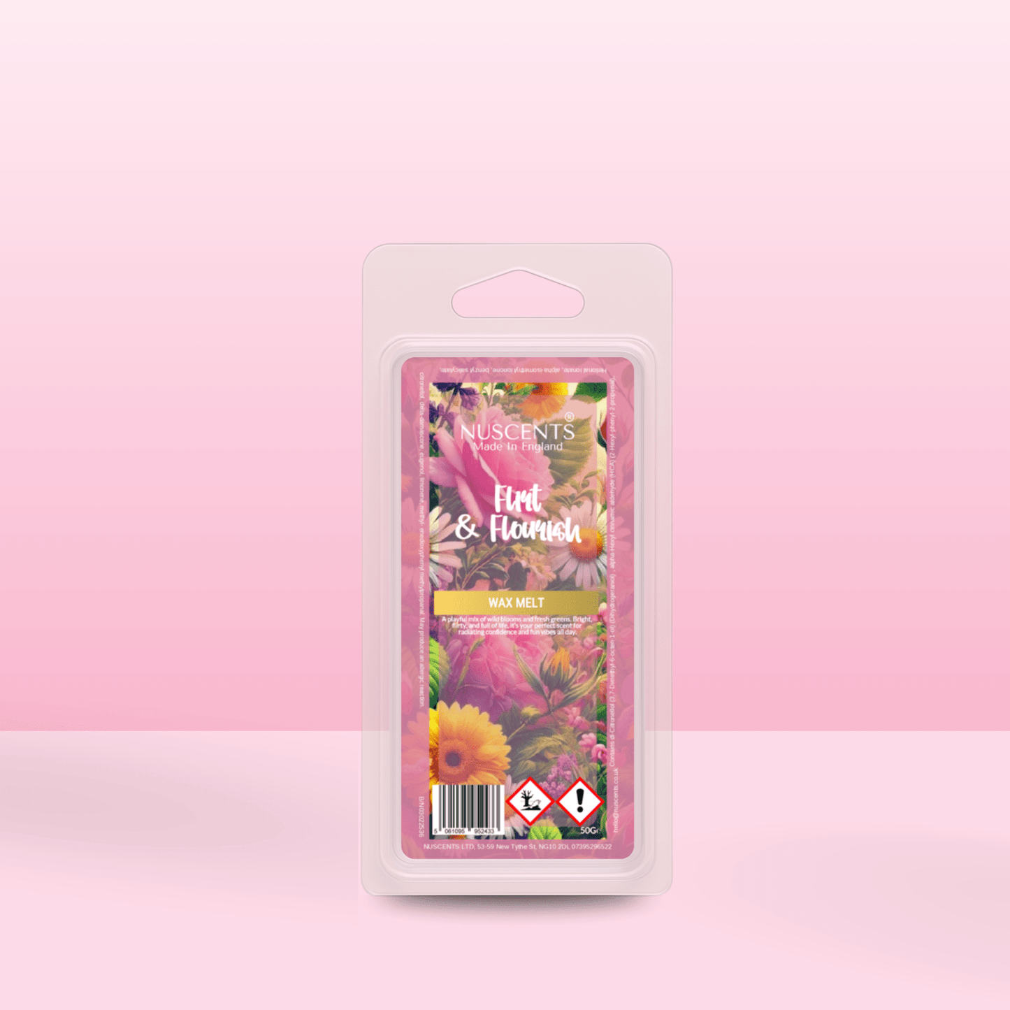 50g *Flirt & Flourish Scented Wax Melt - Nuscents