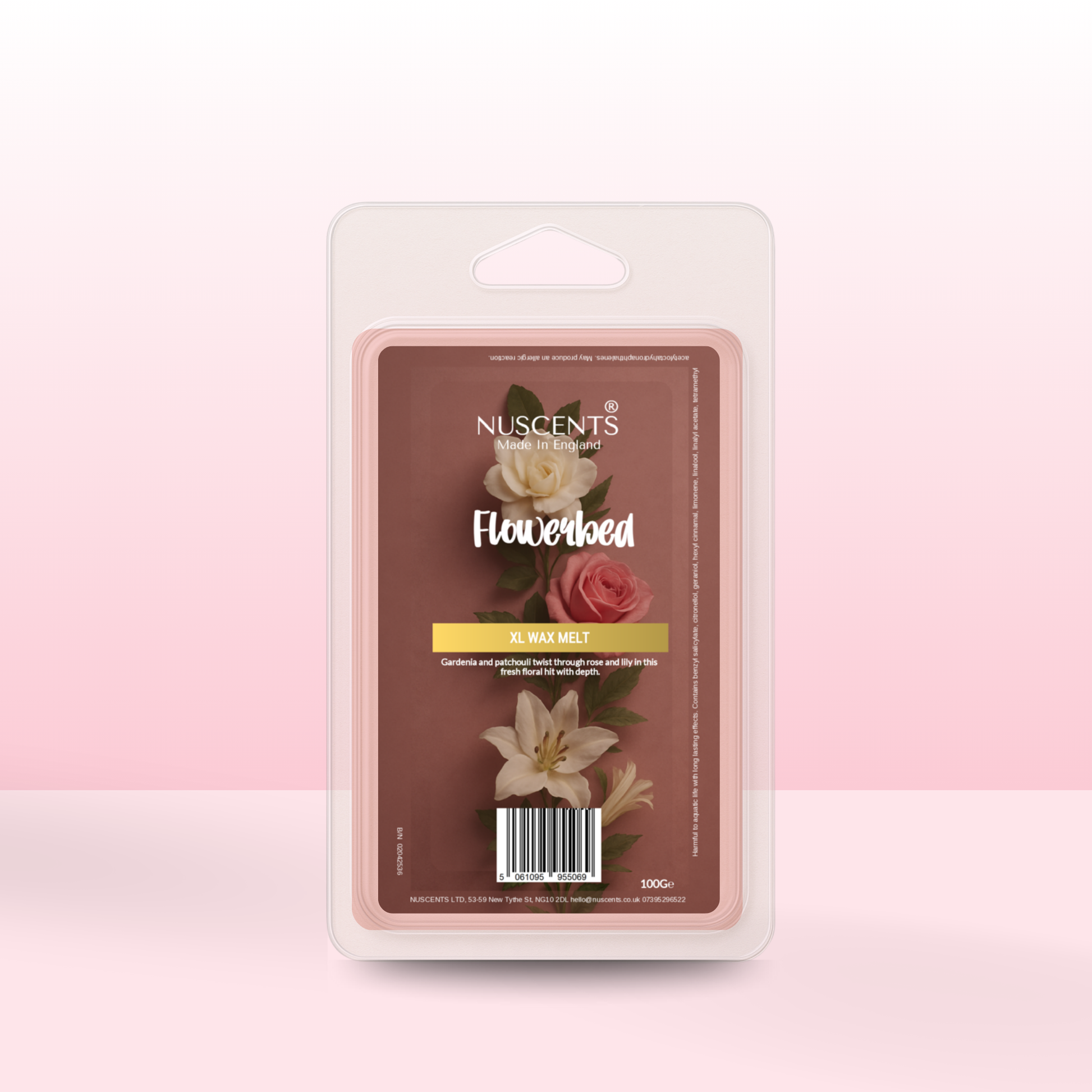*NEW Flowerbed XL Wax Melt - Nuscents