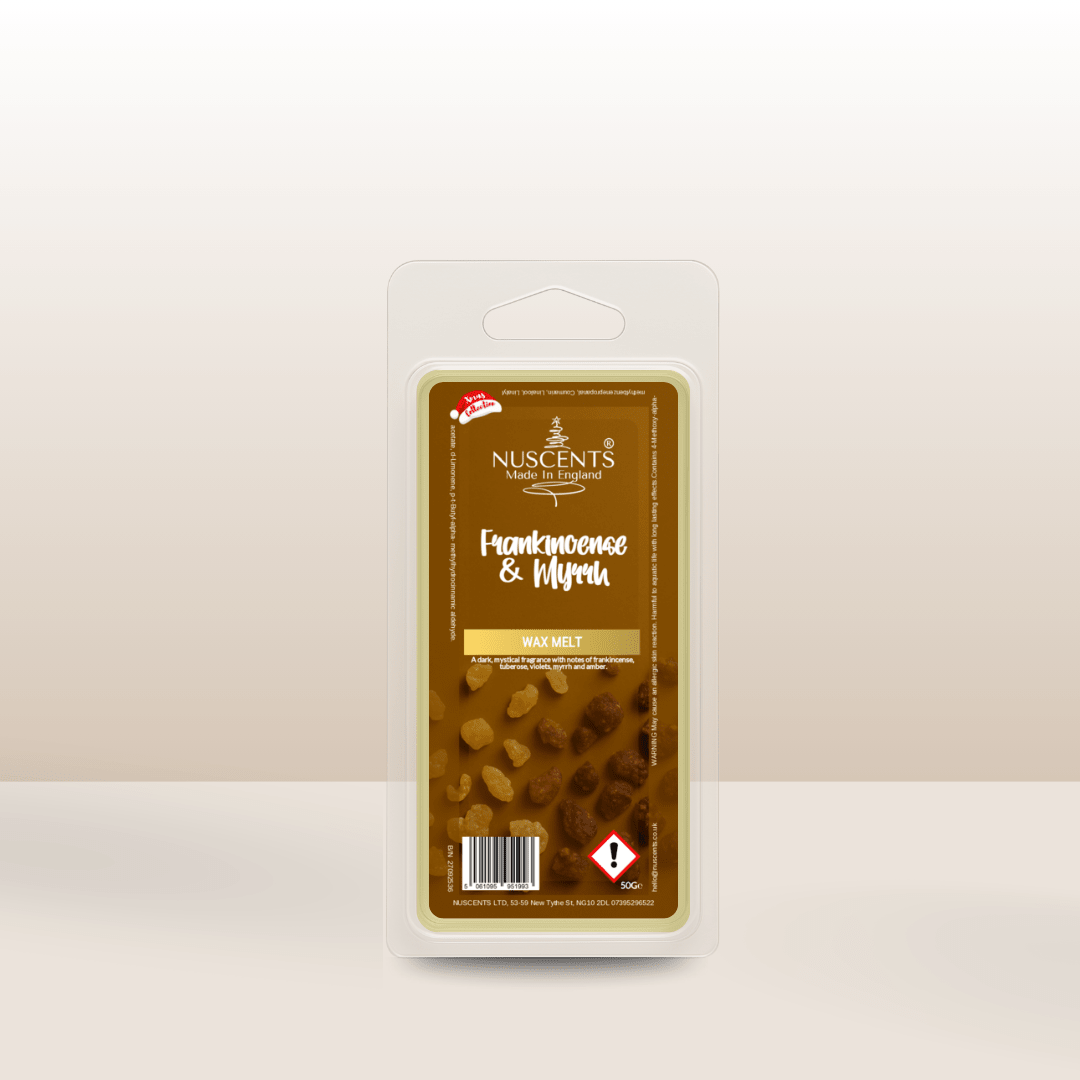 50g *CHRISTMAS Frankincense & Myrrh Scented Wax Melt - Nuscents