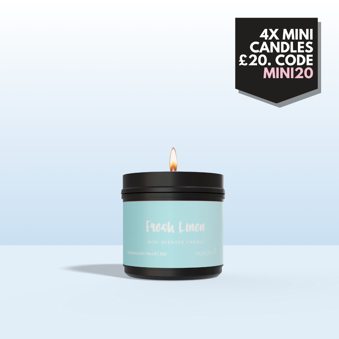 Fresh Linen Mini Candle - Nuscents