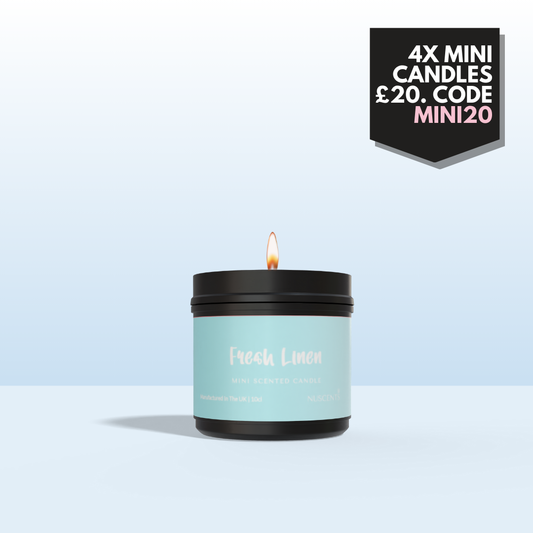 Fresh Linen Mini Candle - Nuscents