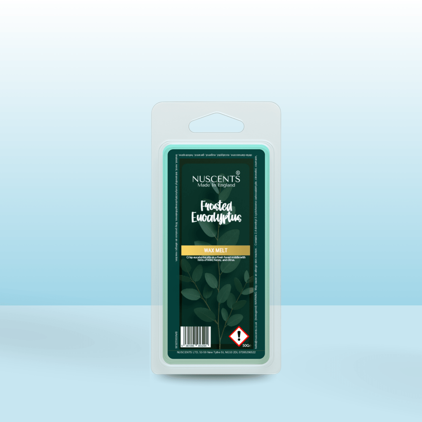 50g Frosted Eucalyptus Scented Wax Melt - Nuscents