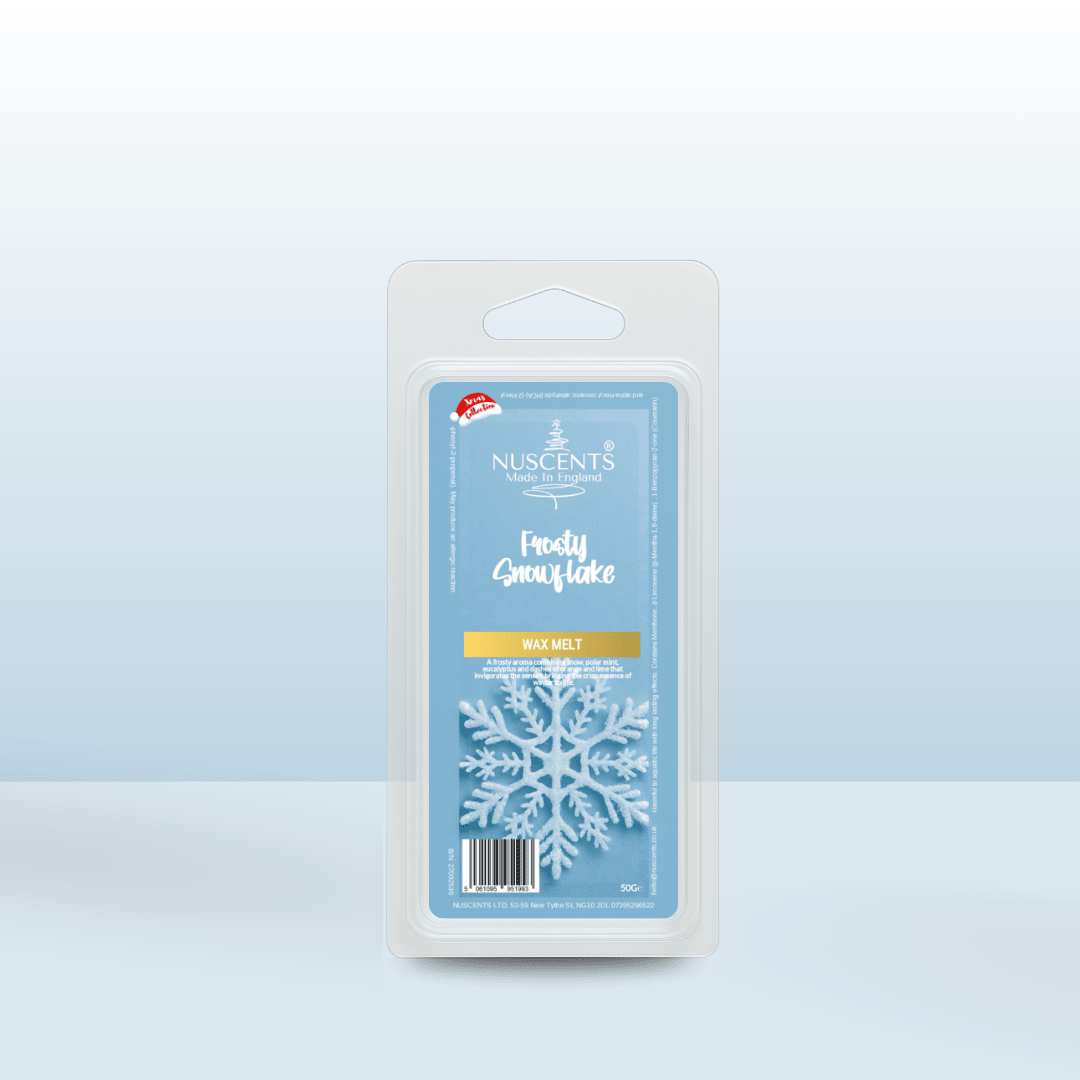50g *CHRISTMAS Frosty Snowflake Scented Wax Melt - Nuscents