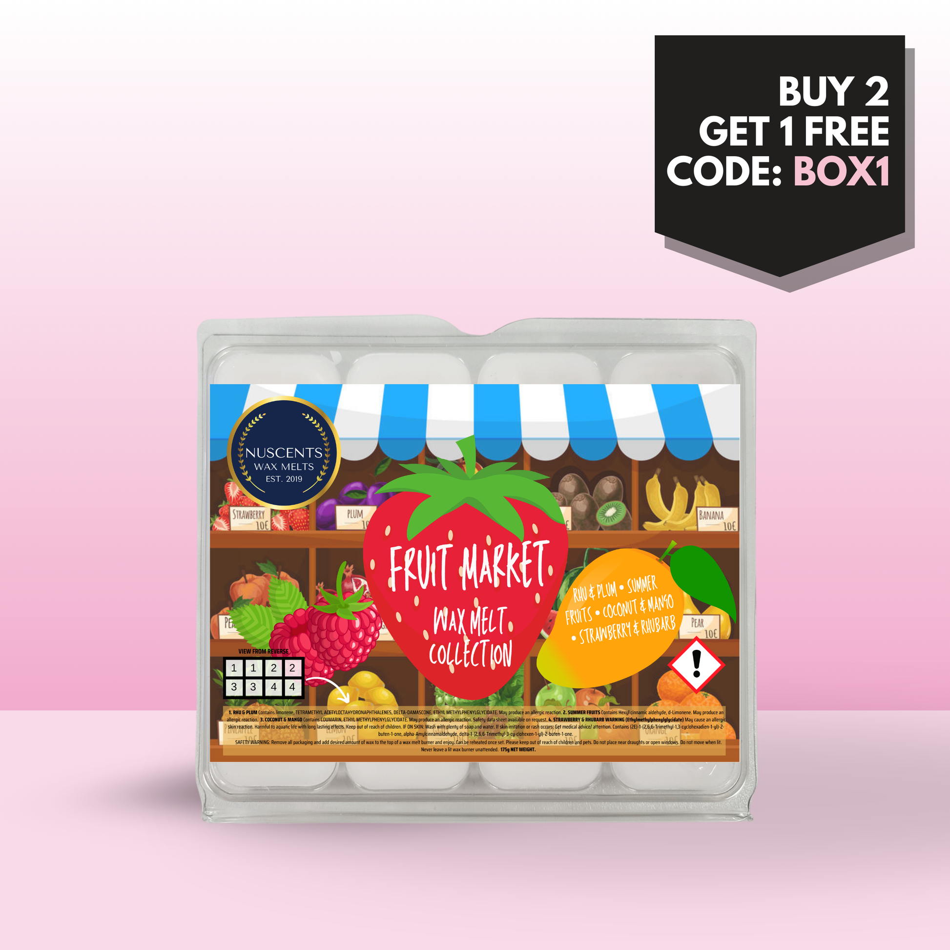 Fruit Market Wax Melt Scent Collection Box - Nuscents