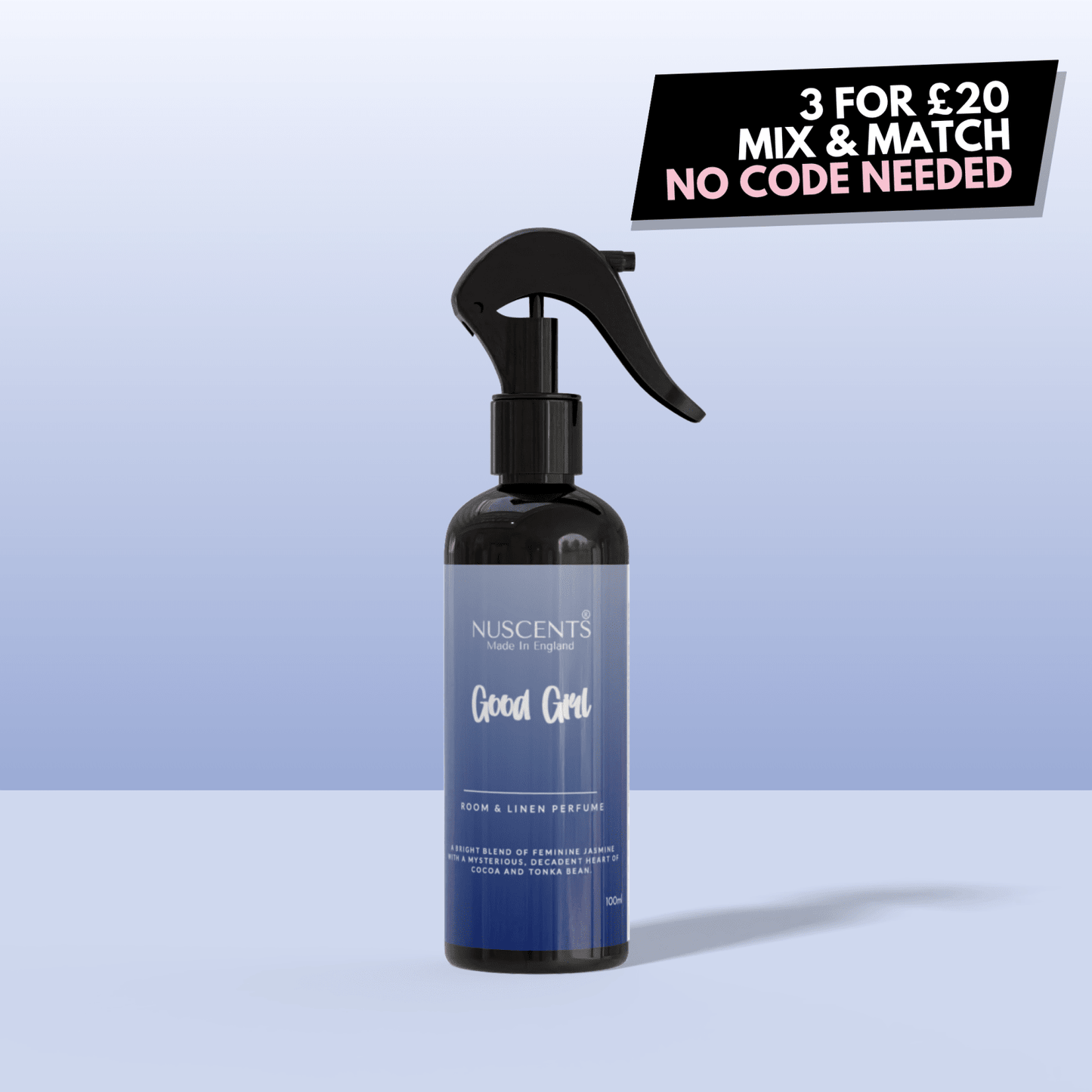 Good Girl Room & Linen Perfume Spray - Nuscents