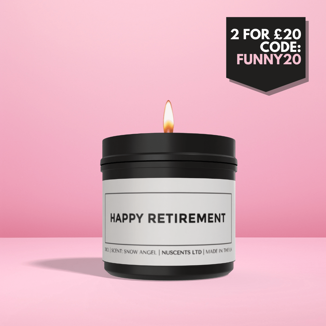 Happy Retirement Candle - Nuscents