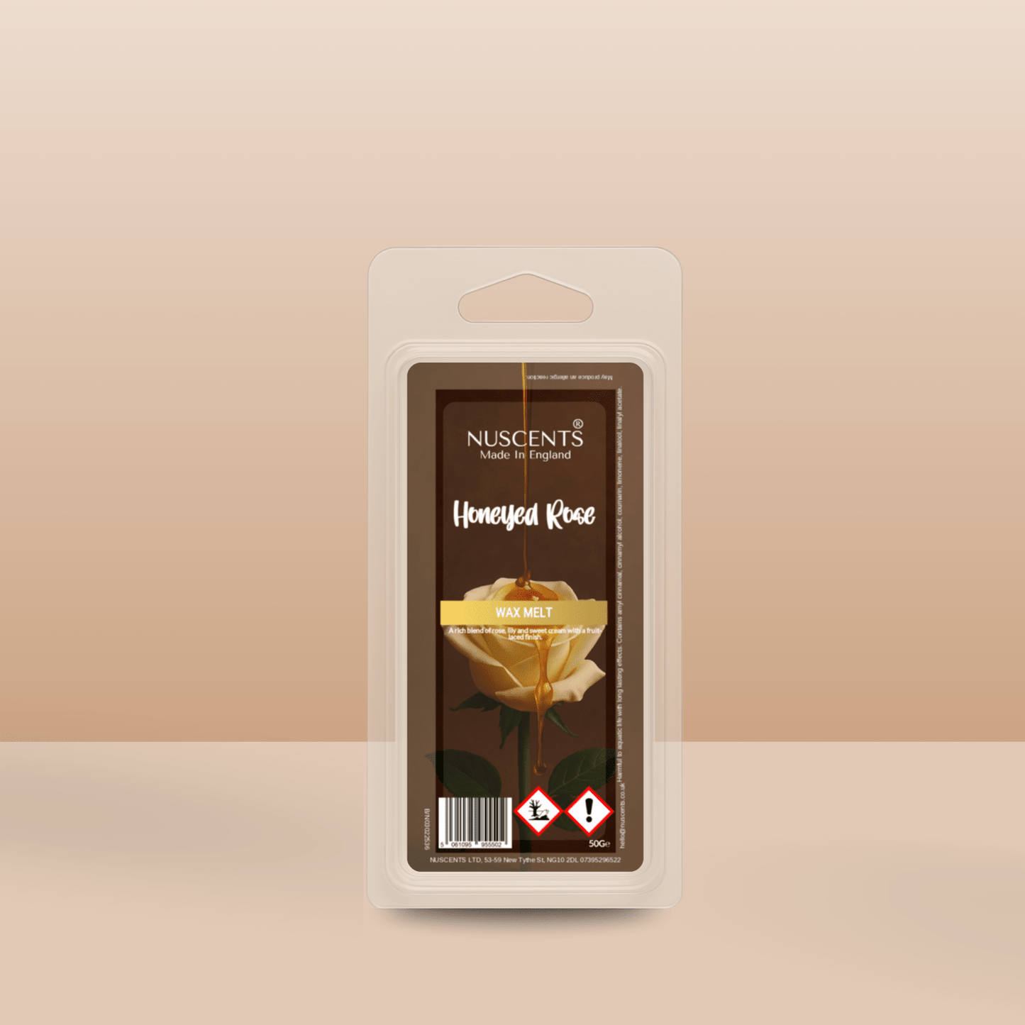 50g *Honeyed Rose Scented Wax Melt - Nuscents