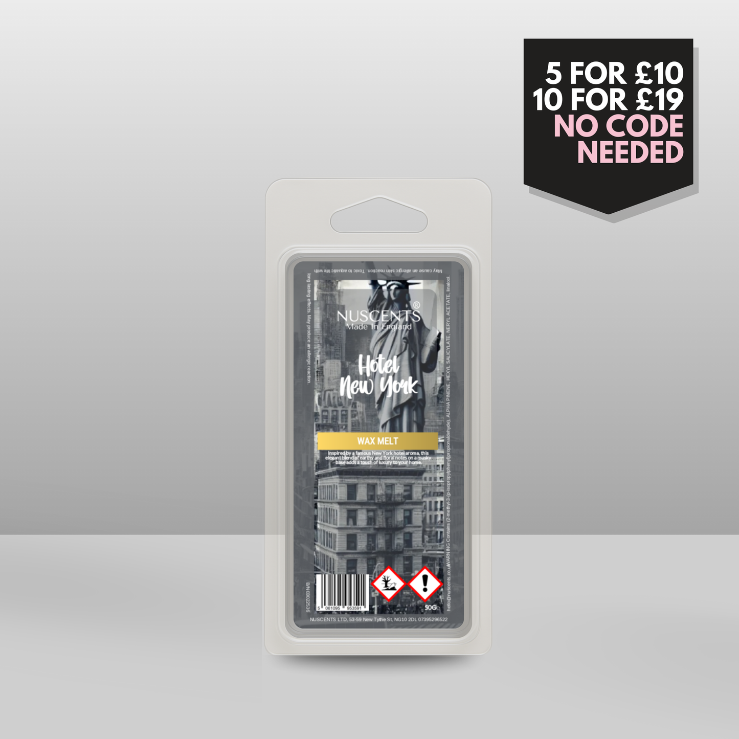 50g *LAST CHANCE Hotel New York Scented Wax Melt