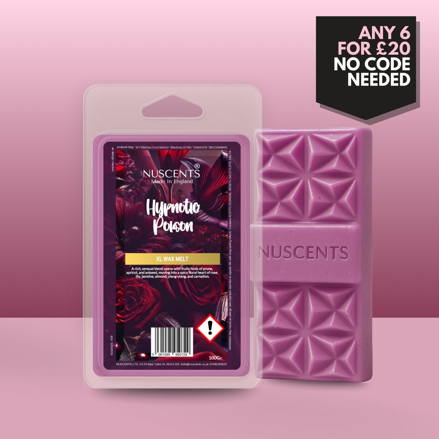 *LIMITED EDITION Hypnotic Poison Wax Melt 100g XL