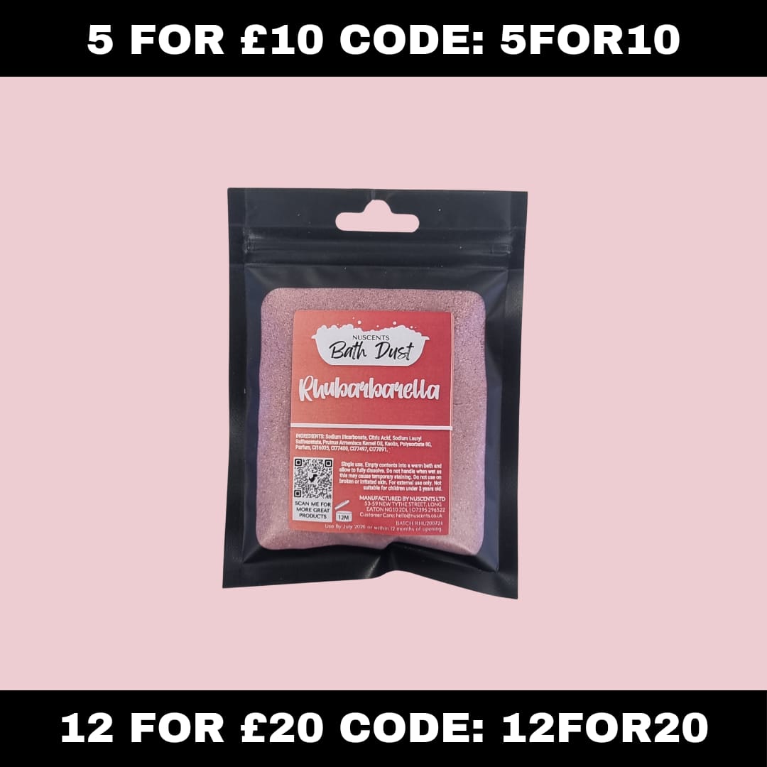 Rhubarbarella Bath Dust - Nuscents