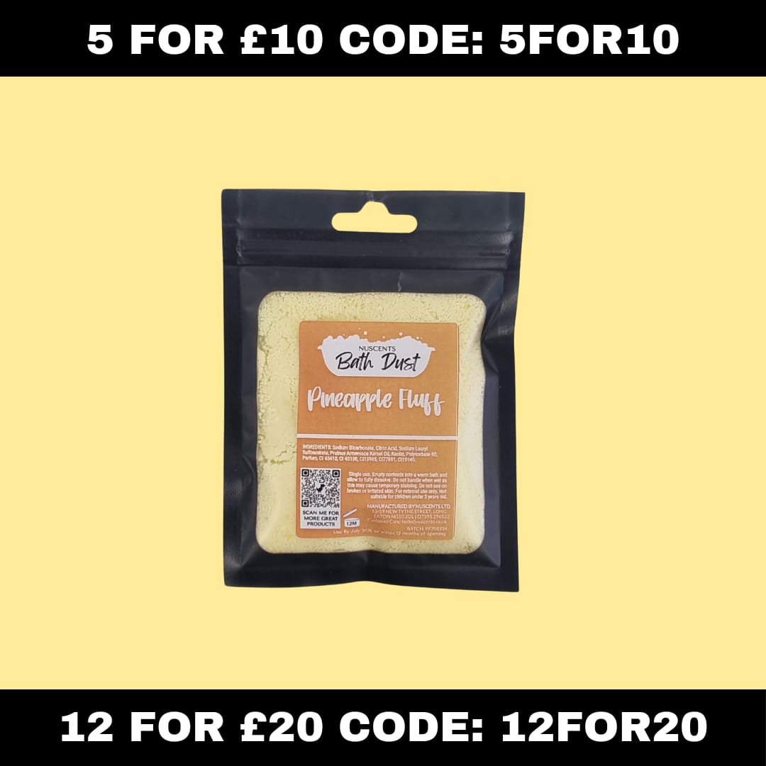 Pineapple Fluff Bath Dust - Nuscents