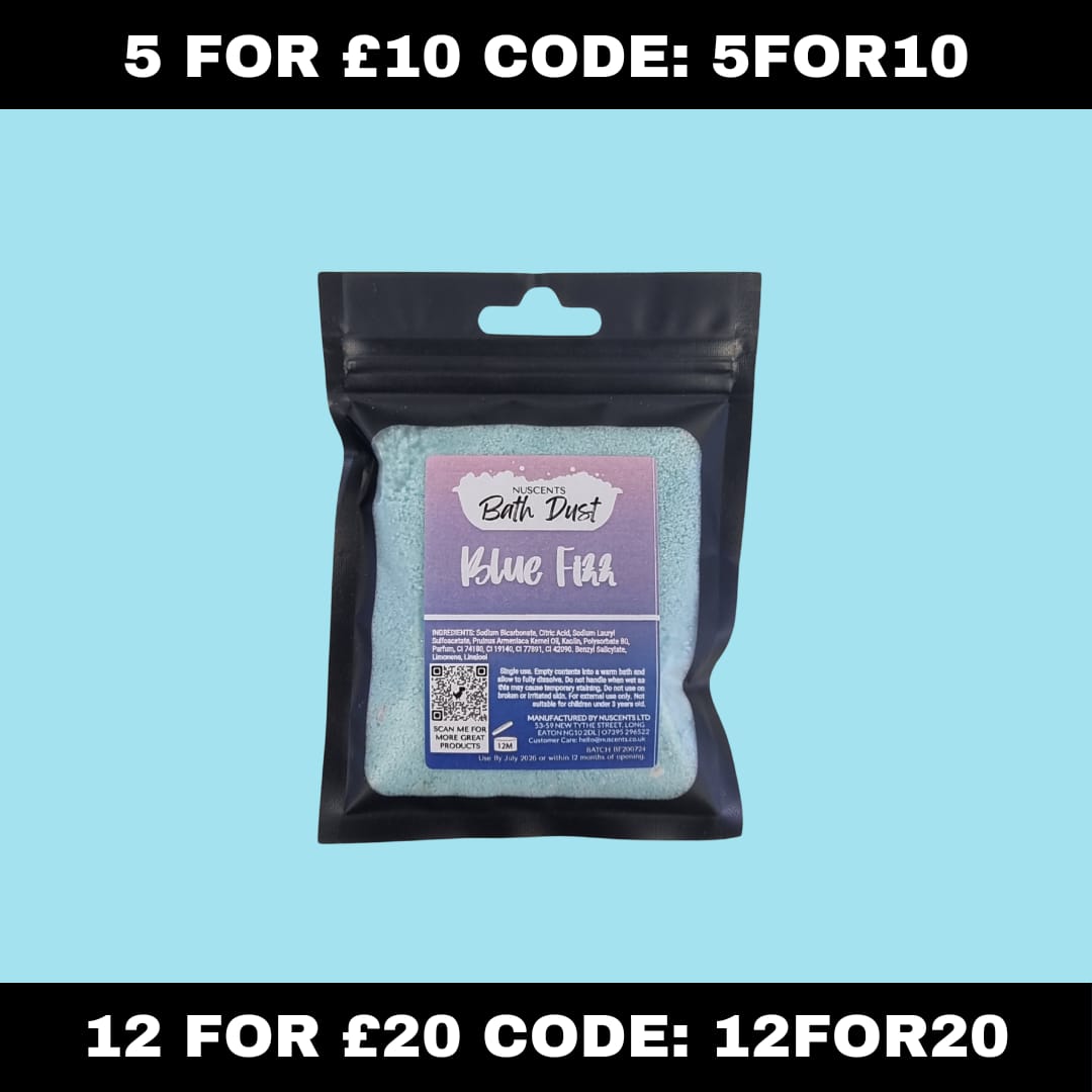 Blue Fizz Bath Dust - Nuscents