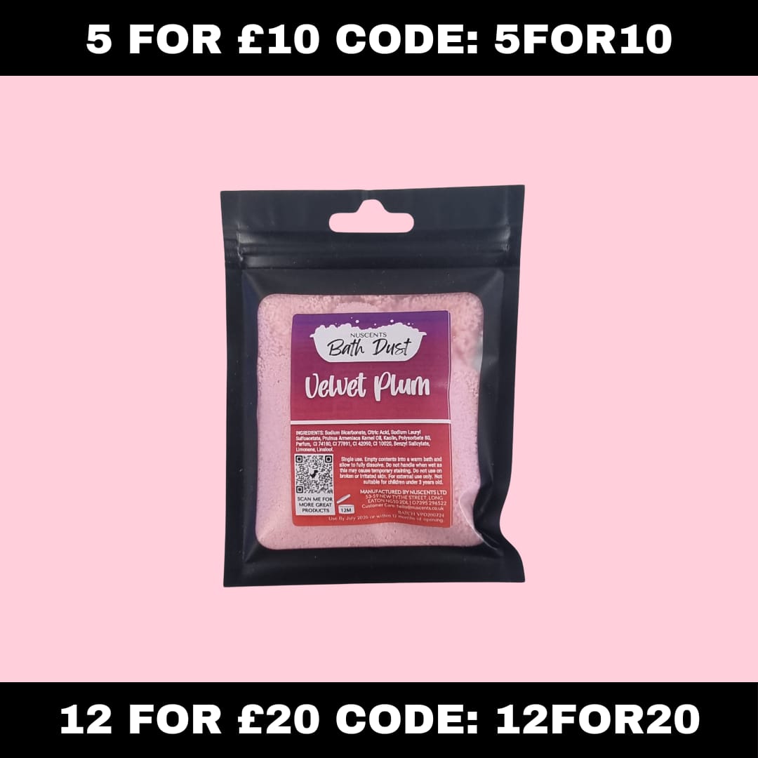 Velvet Plum Bath Dust - Nuscents