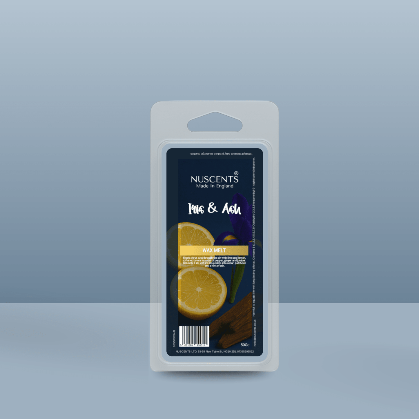 50g *Iris & Ash Scented Wax Melt - Nuscents