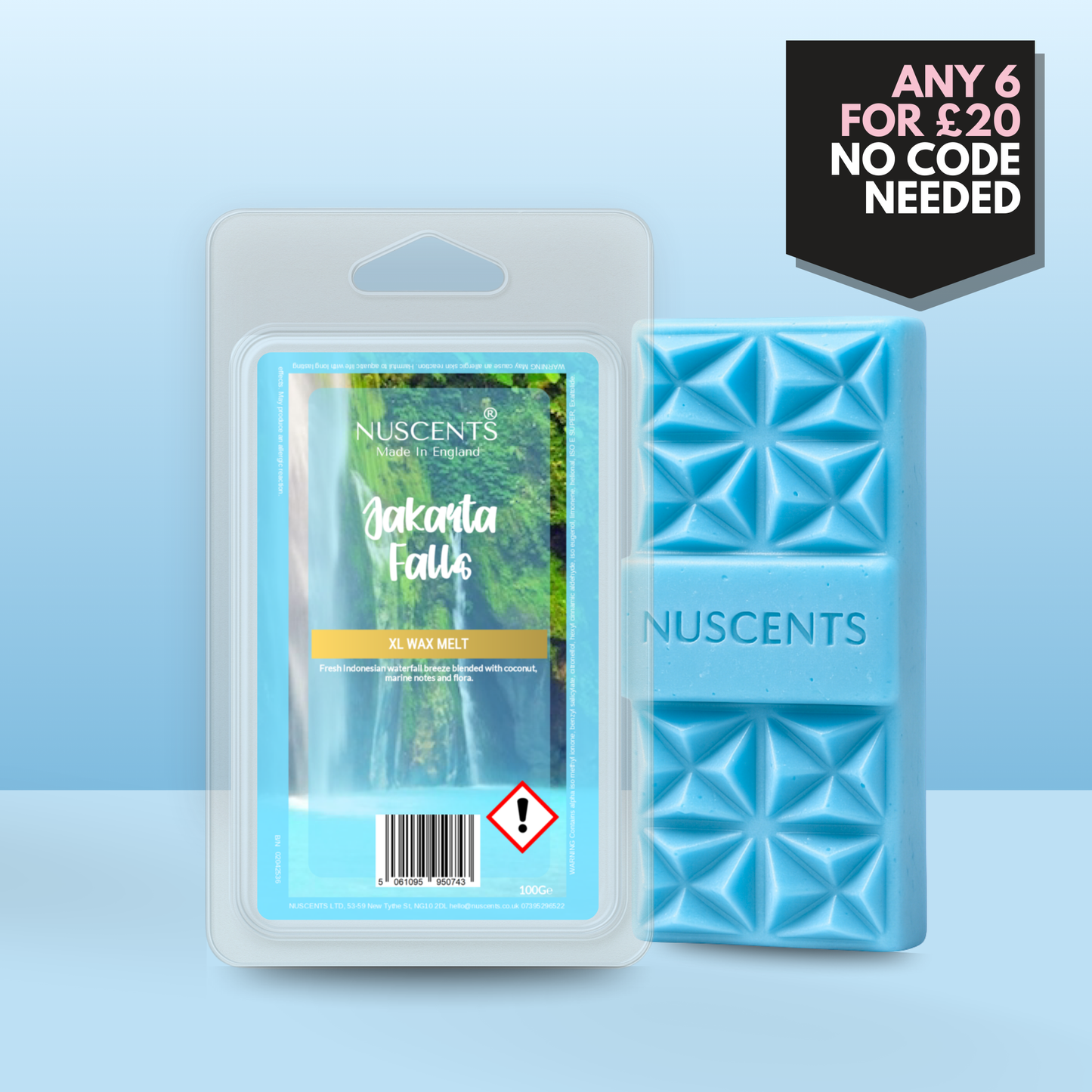 *LIMITED EDITION Jakarta Falls Wax Melt 100g XL