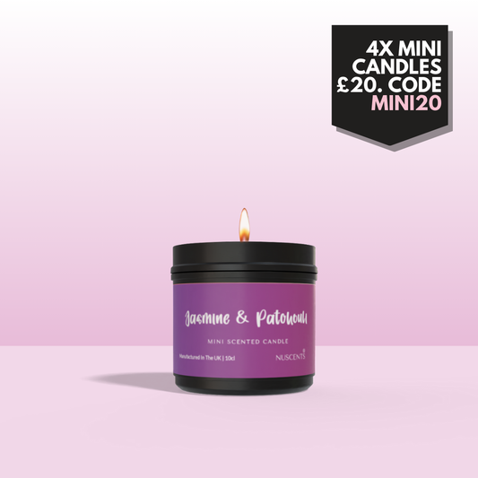 Jasmine & Patchouil Mini Candle - Nuscents