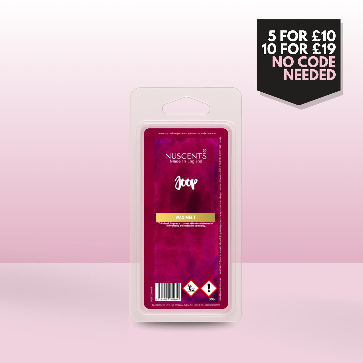 50g Joop Scented Wax Melt
