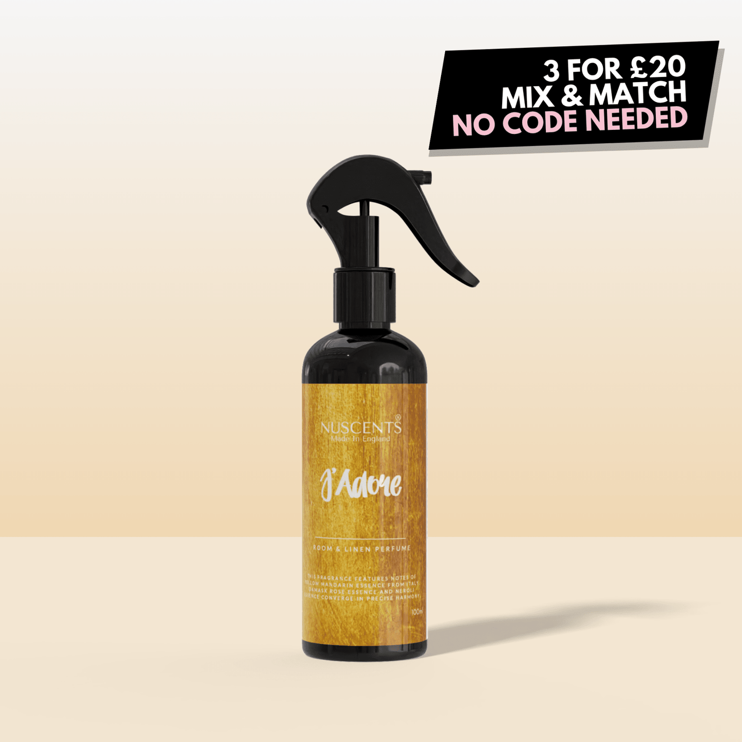 J'Adore Room & Linen Perfume Spray - Nuscents