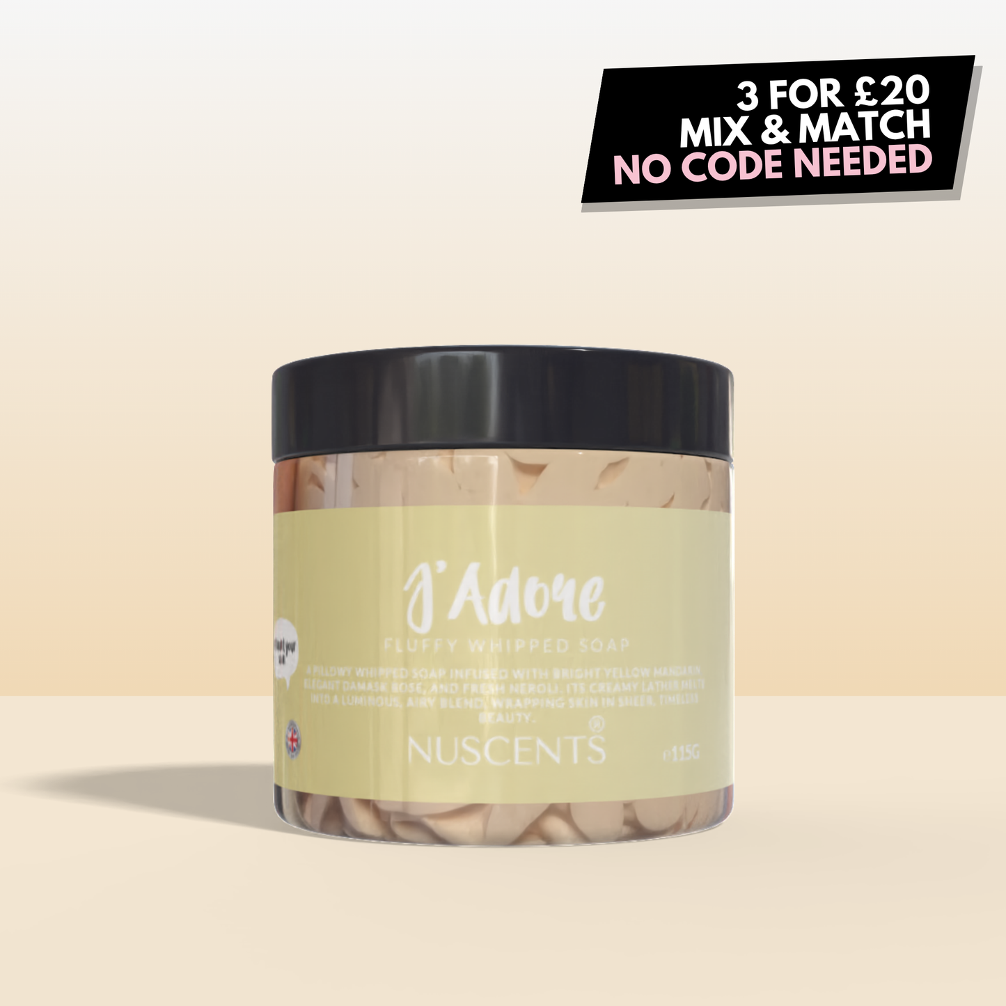 J'Adore Whipped Soap