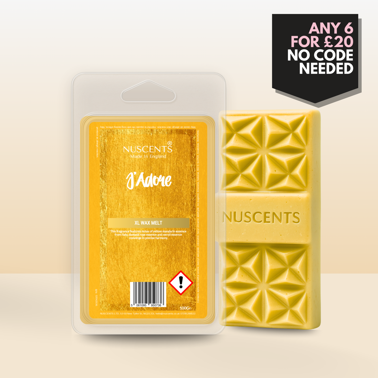 J'Adore Perfume Wax Melt 100g XL