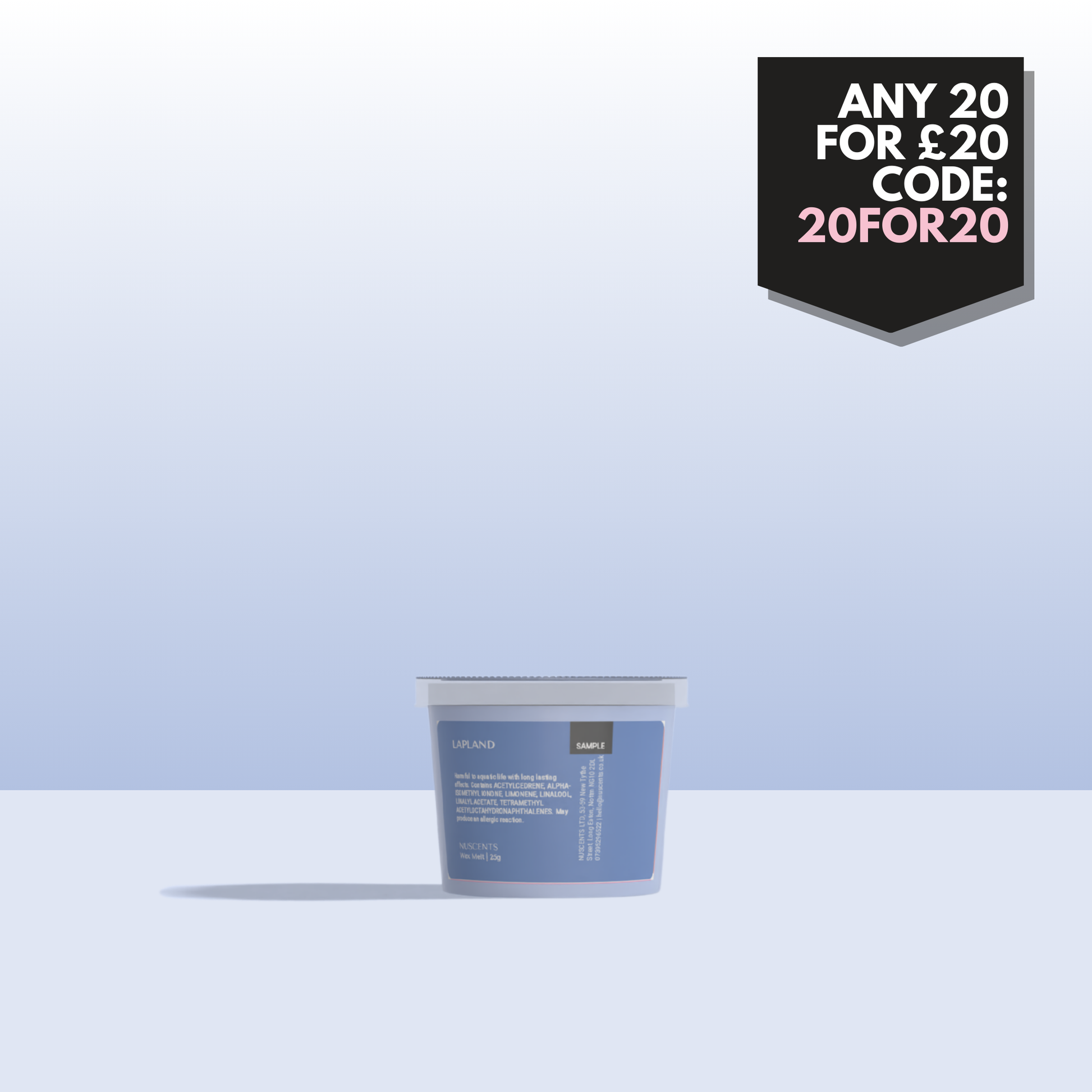 LAST CHANCE Lapland Wax Melt Sample 25g - Nuscents