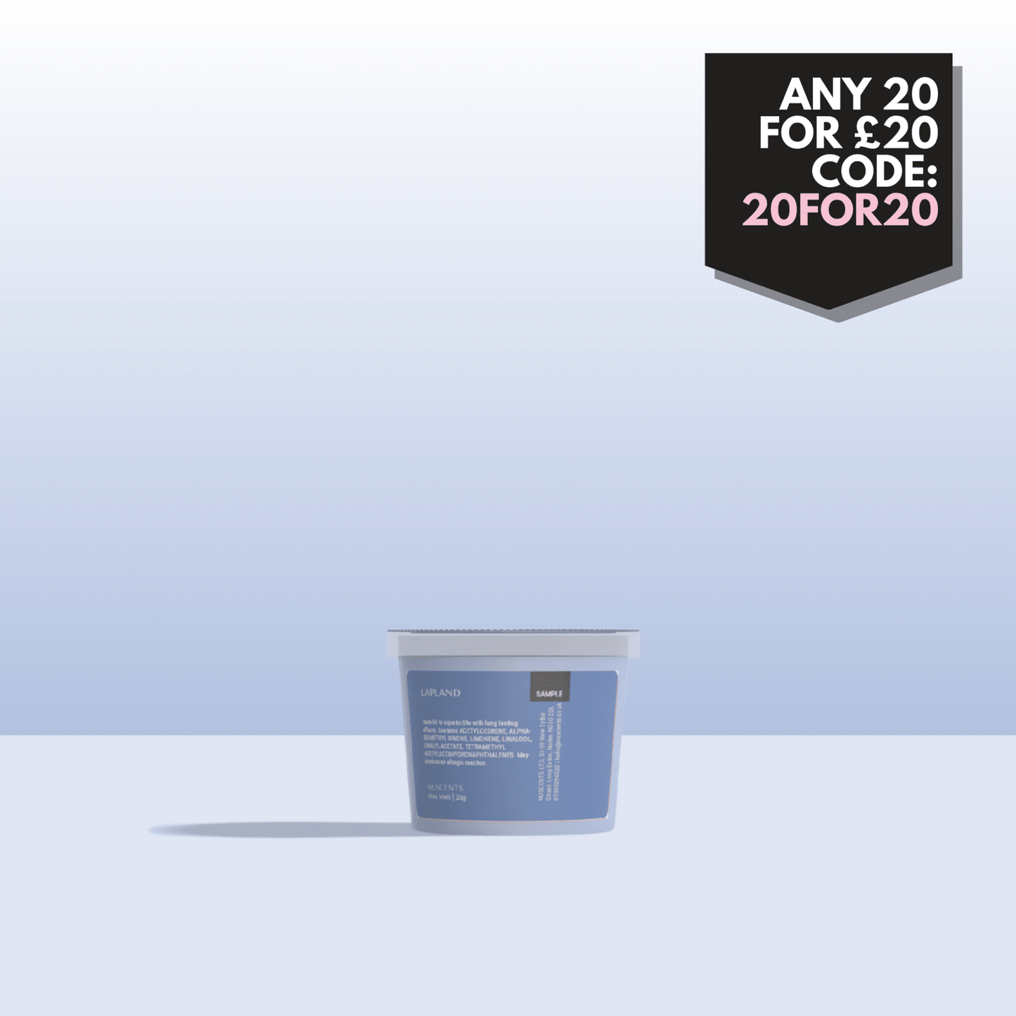 *Lapland Wax Melt Sample 25g - Nuscents
