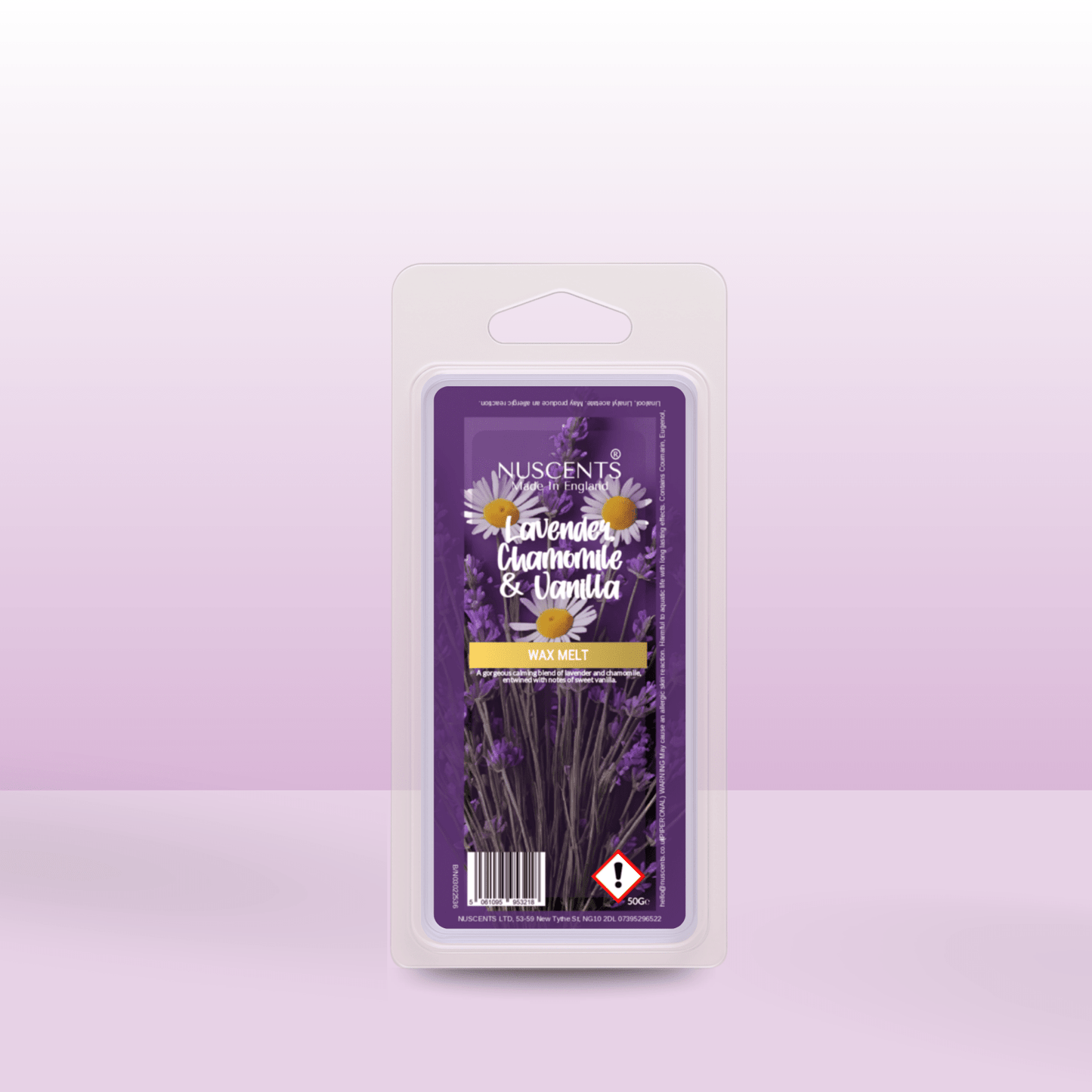 50g *Lavender, Chamomile & Vanilla Scented Wax Melt - Nuscents