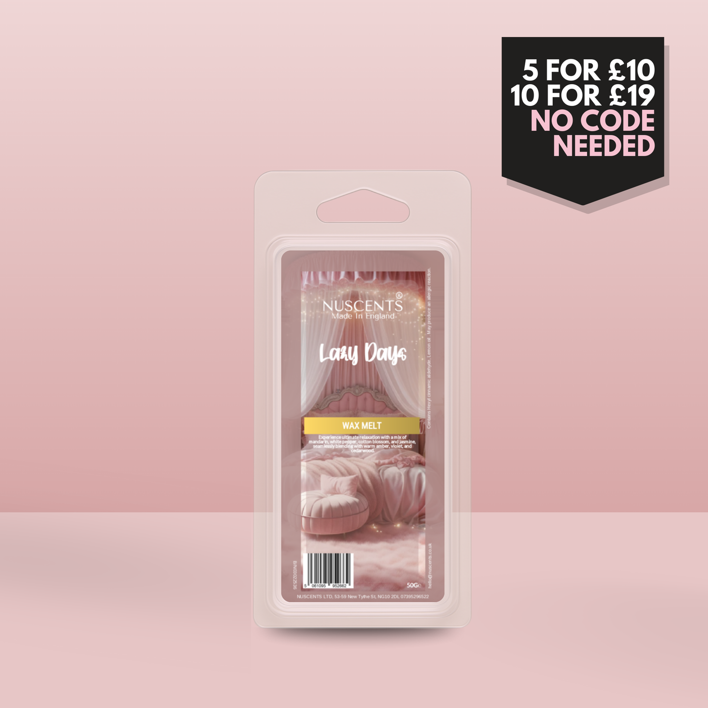 50g *LAST CHANCE Lazy Days Scented Wax Melt