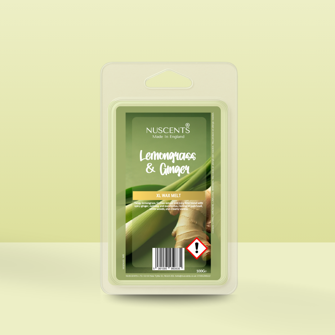 *LAST CHANCE Lemongrass & Ginger XL Wax Melt - Nuscents
