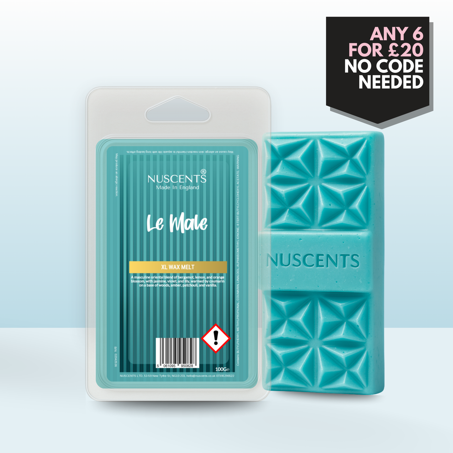 *LIMITED EDITION Le Male (JPG) Wax Melt 100g XL