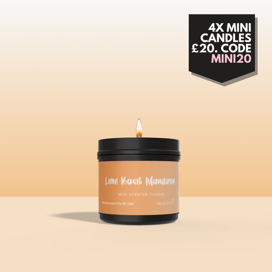 Lime Basil Mandarin Mini Candle - Nuscents