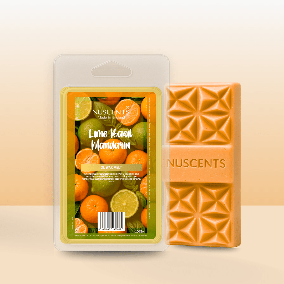 Lime, Basil & Mandarin - Soy XL Wax Melt - Nuscents