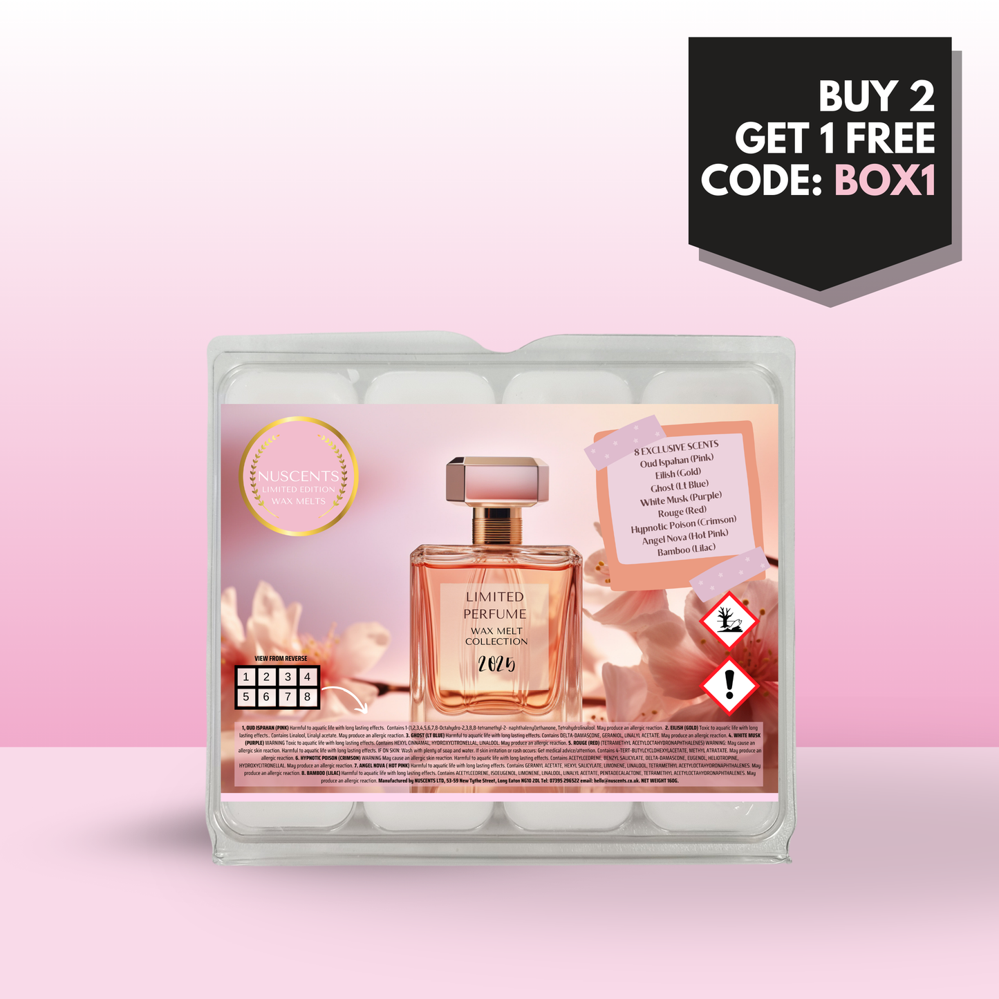 LIMITED EDITION 2025 Perfume Wax Melt Scent Collection Box - Nuscents