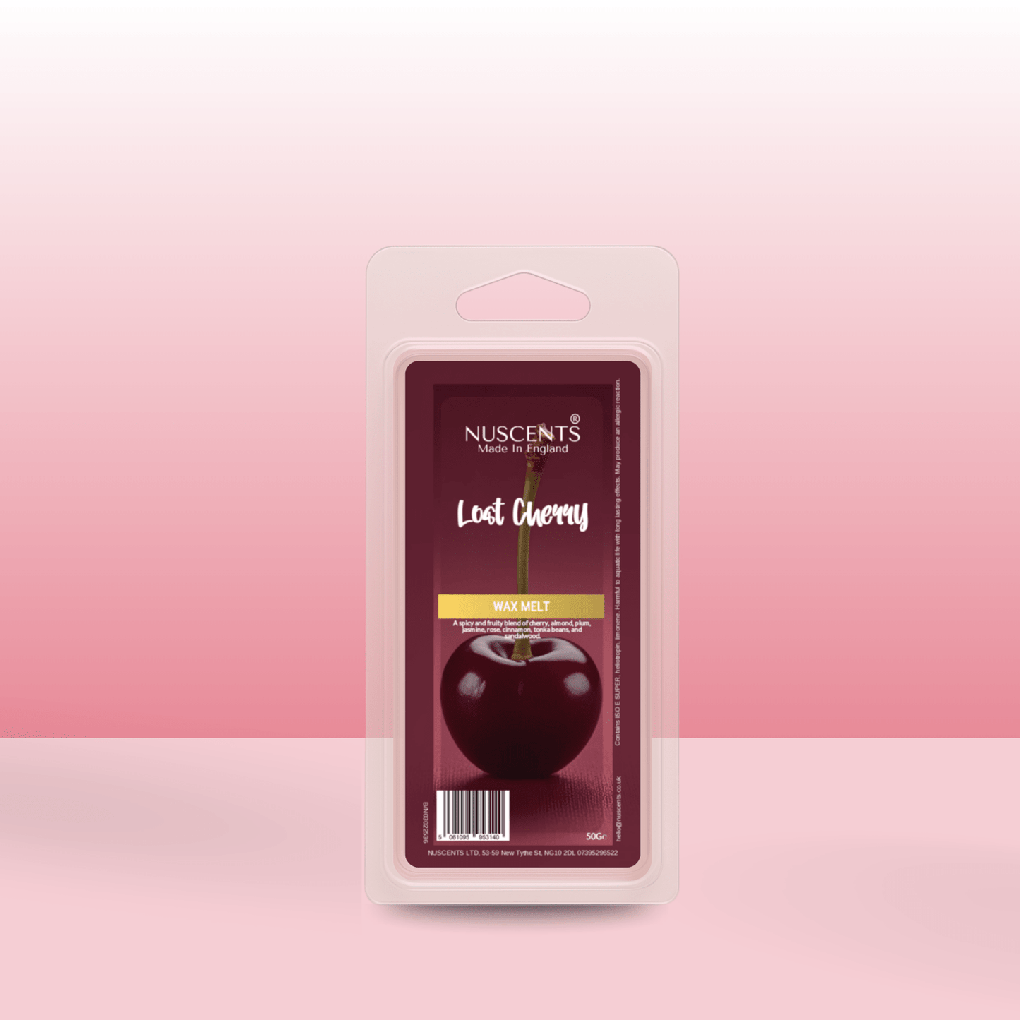 50g Lost Cherry Scented Wax Melt - Nuscents