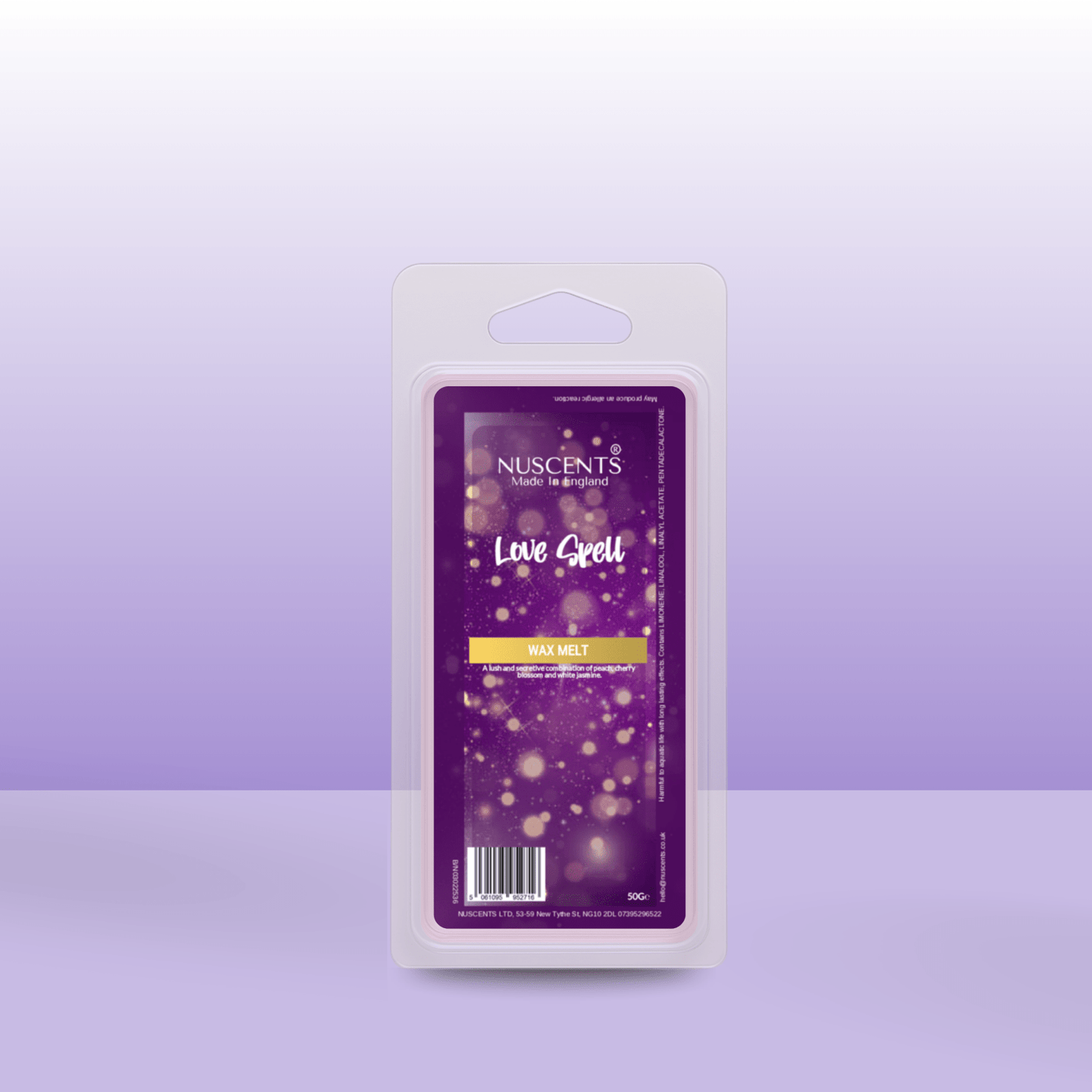 50g *Love Spell Scented Wax Melt - Nuscents
