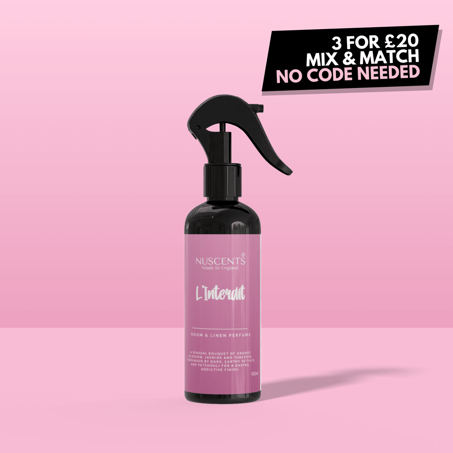 L'Interdit Room & Linen Perfume Spray - Nuscents