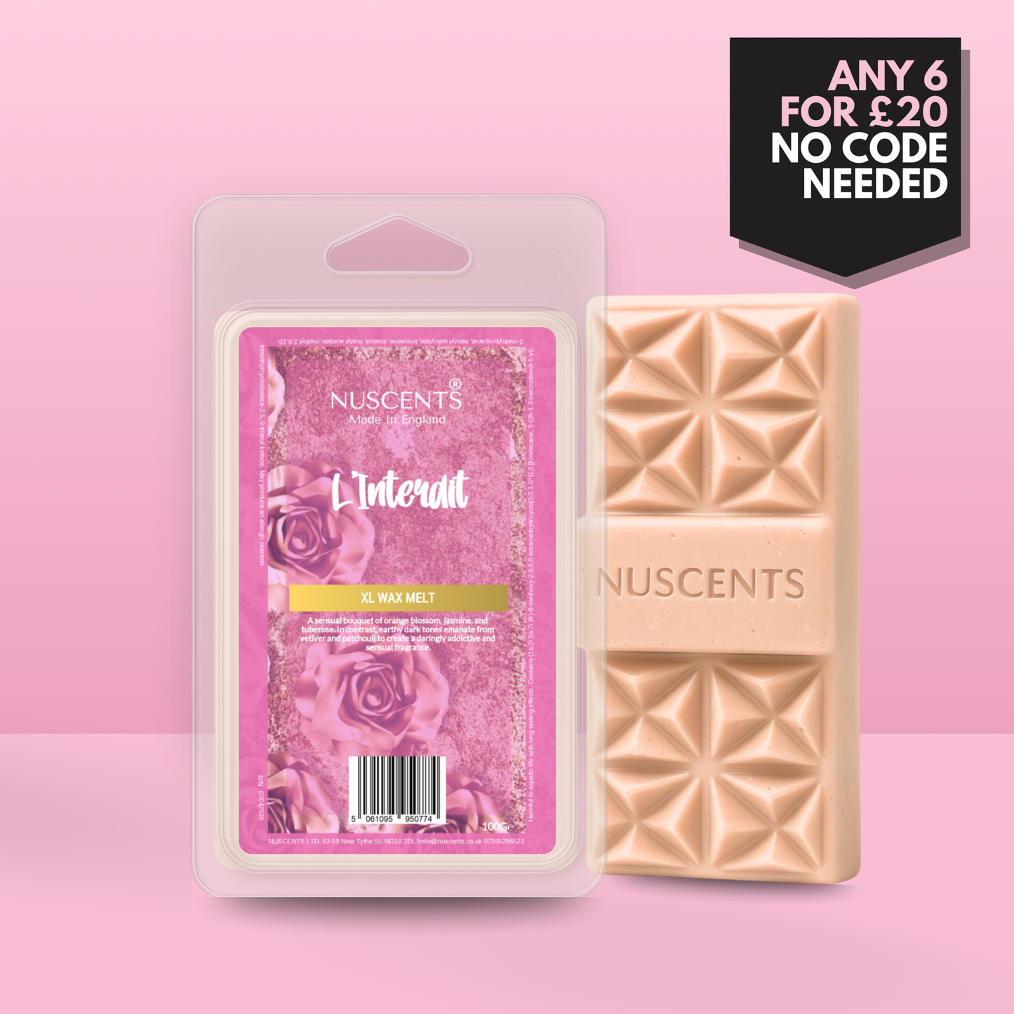 *LAST CHANCE L'Interdit Wax Melt 100g XL