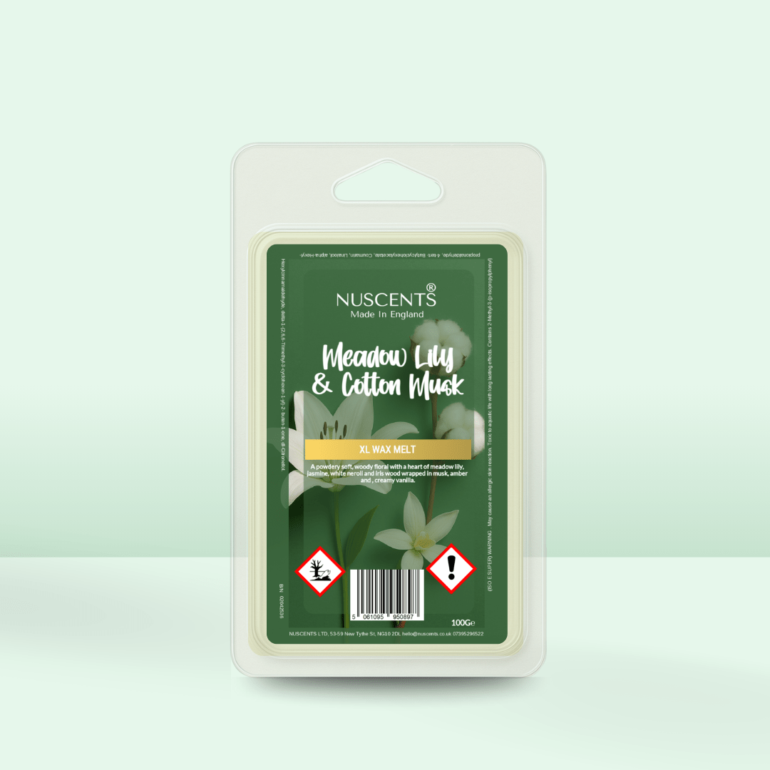 Meadow Lily & Cotton Musk - Soy XL Wax Melt - Nuscents