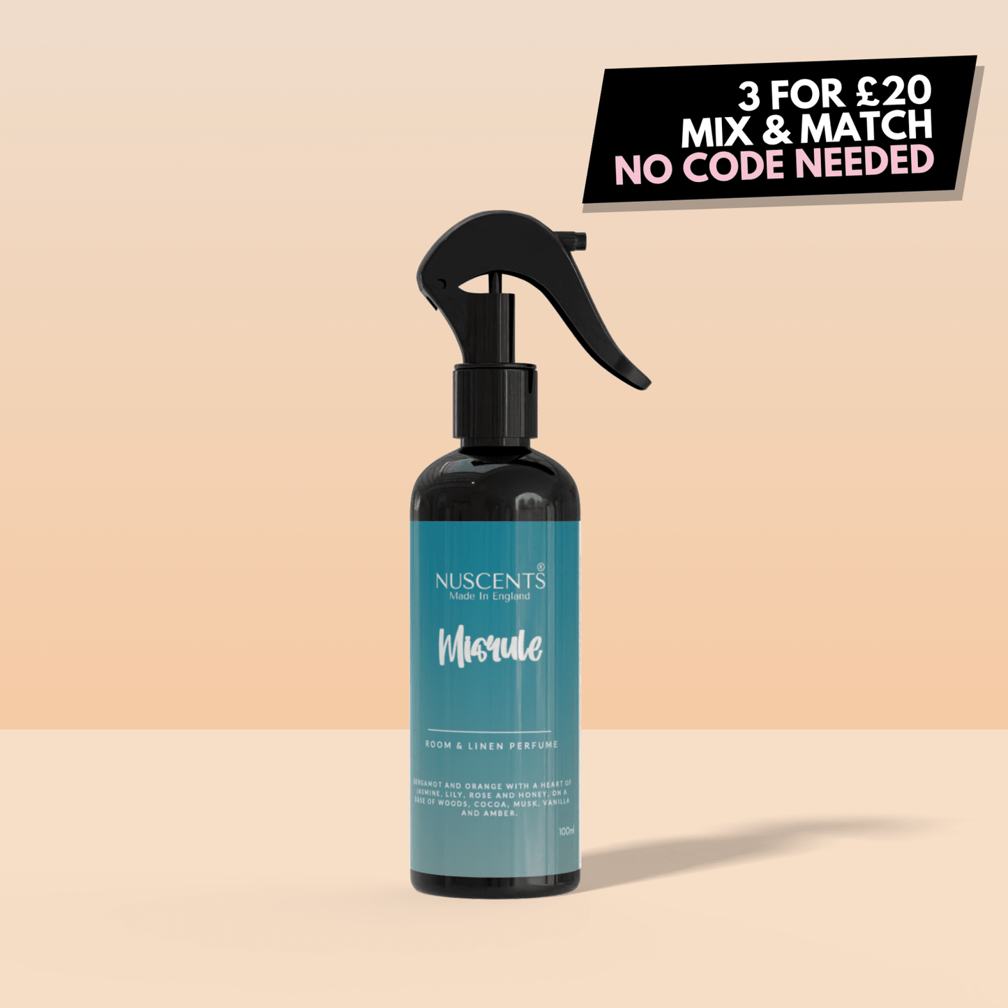 Misrule Room & Linen Perfume Spray - Nuscents