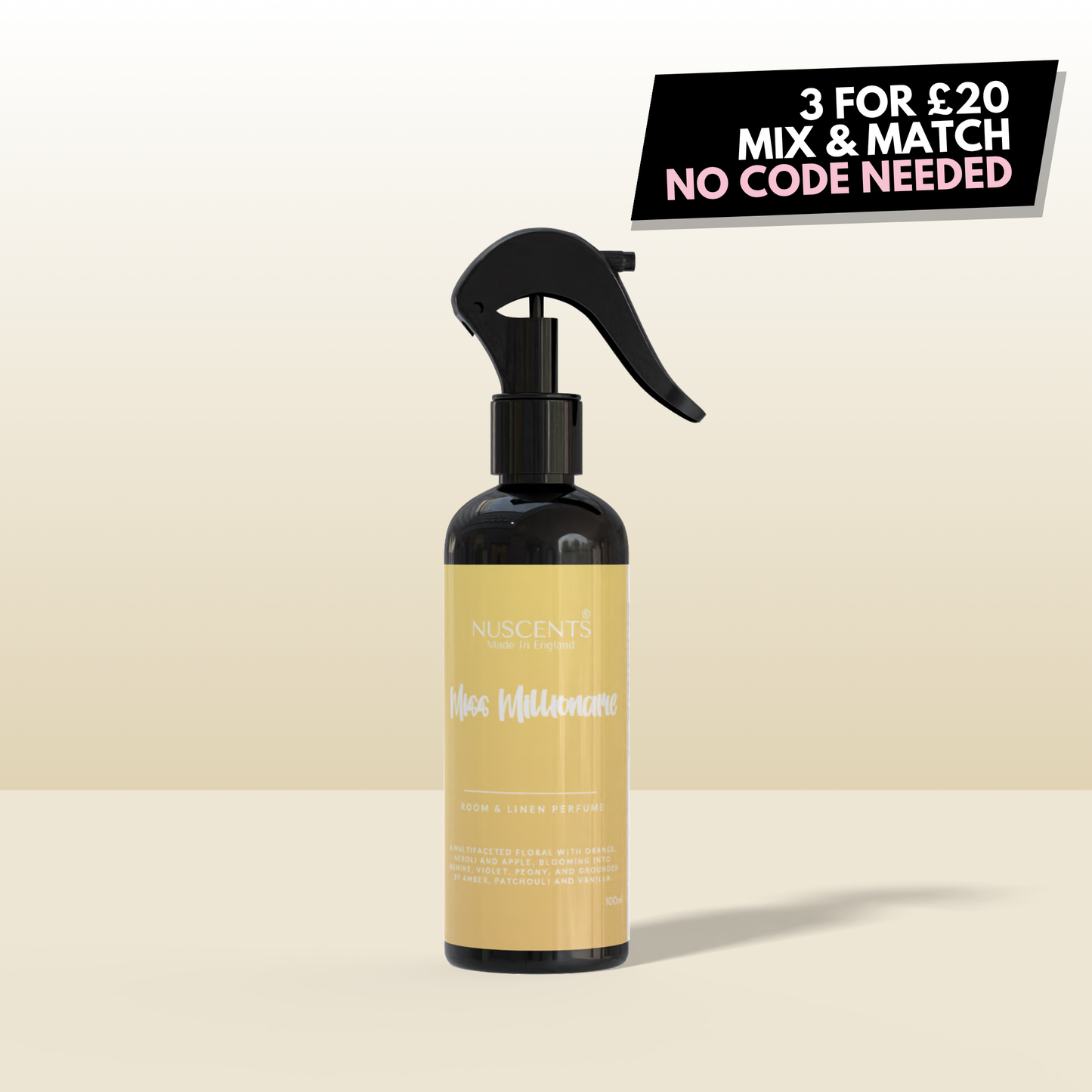 Miss Millionaire (LADY MILLION) Room & Linen Perfume Spray