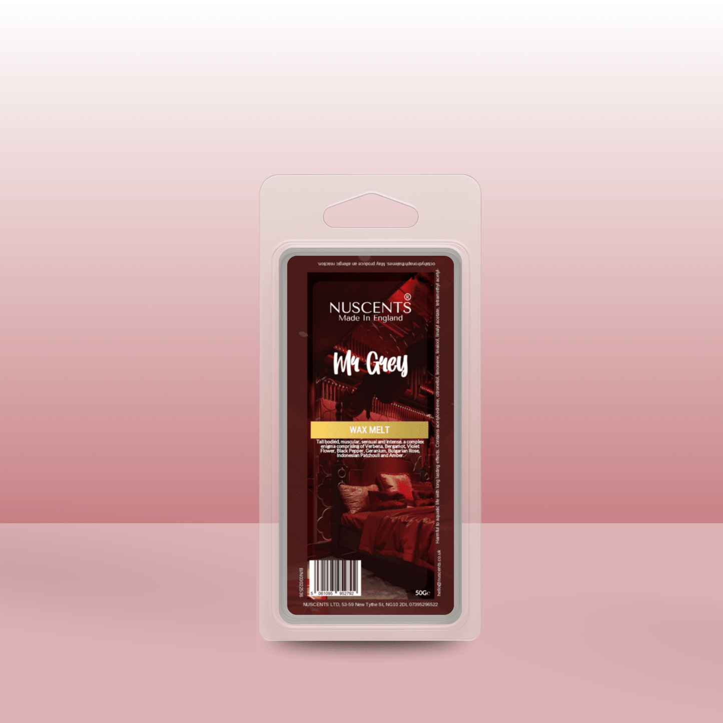 50g Mr Grey Scented Wax Melt - Nuscents