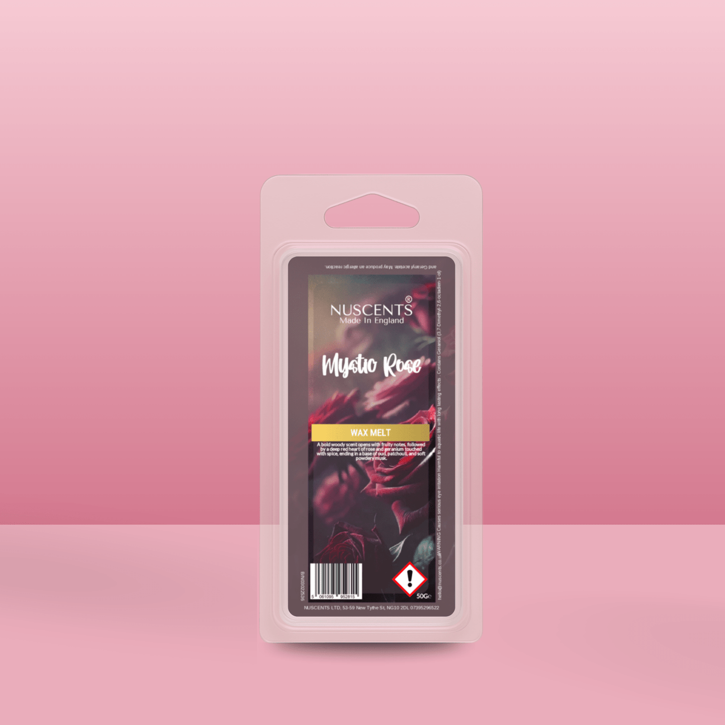 50g *Mystic Rose Scented Wax Melt - Nuscents