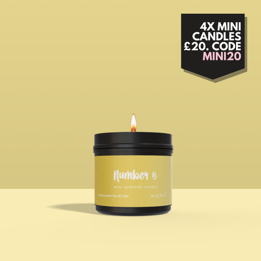 Number 5 Mini Candle - Nuscents