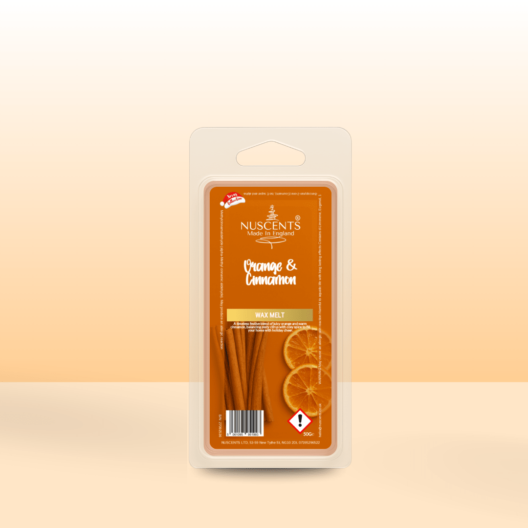 50g *CHRISTMAS Orange & Cinnamon Scented Wax Melt - Nuscents