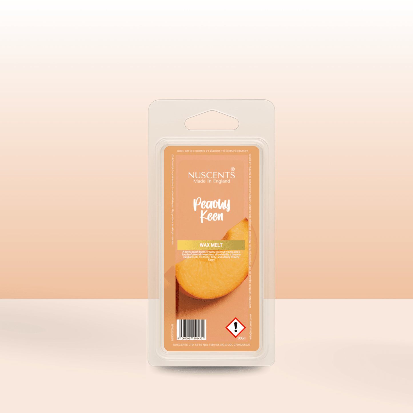 50g *Peachy Keen Scented Wax Melt - Nuscents