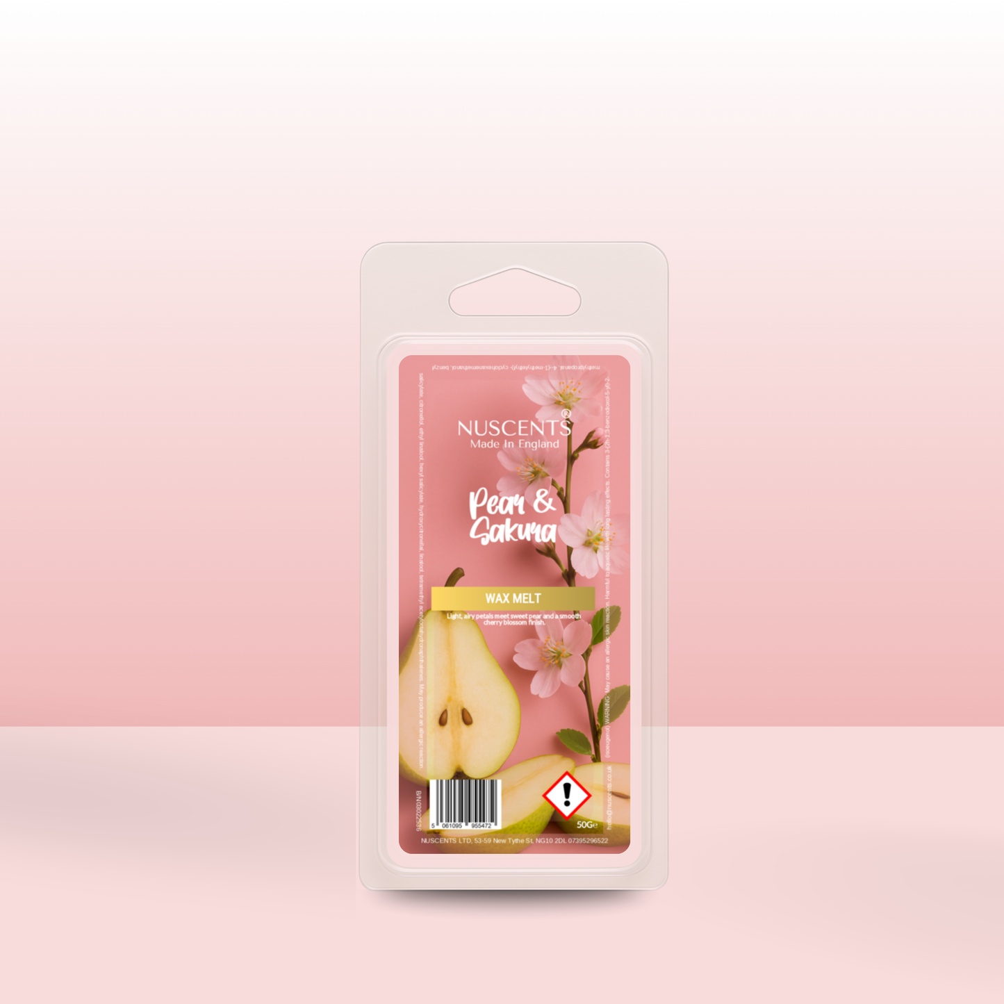50g *NEW Pear & Sakura Scented Wax Melt - Nuscents