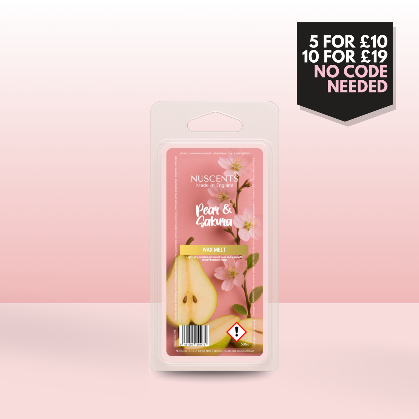 50g *NEW Pear & Sakura Scented Wax Melt