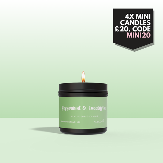 Peppermint & Eucalyptus Mini Candle - Nuscents