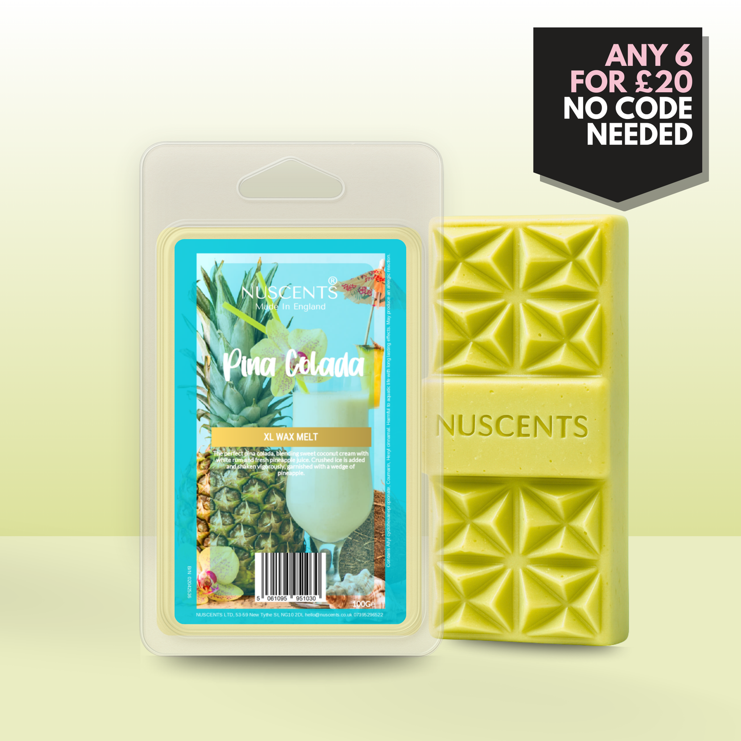 Pina Colada Wax Melt 100g XL