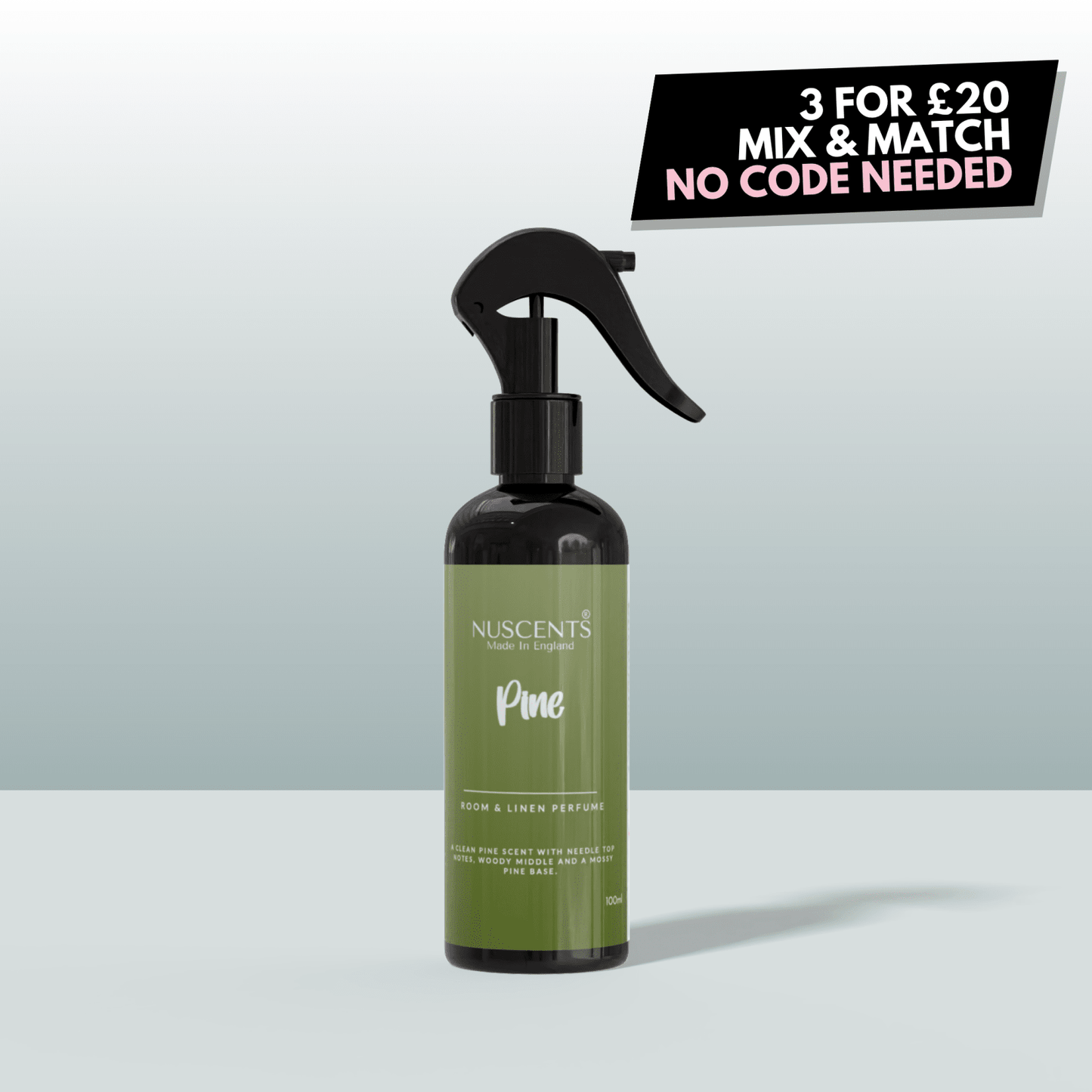 LIMITED EDITION Pine Room & Linen Perfume Spray - Nuscents